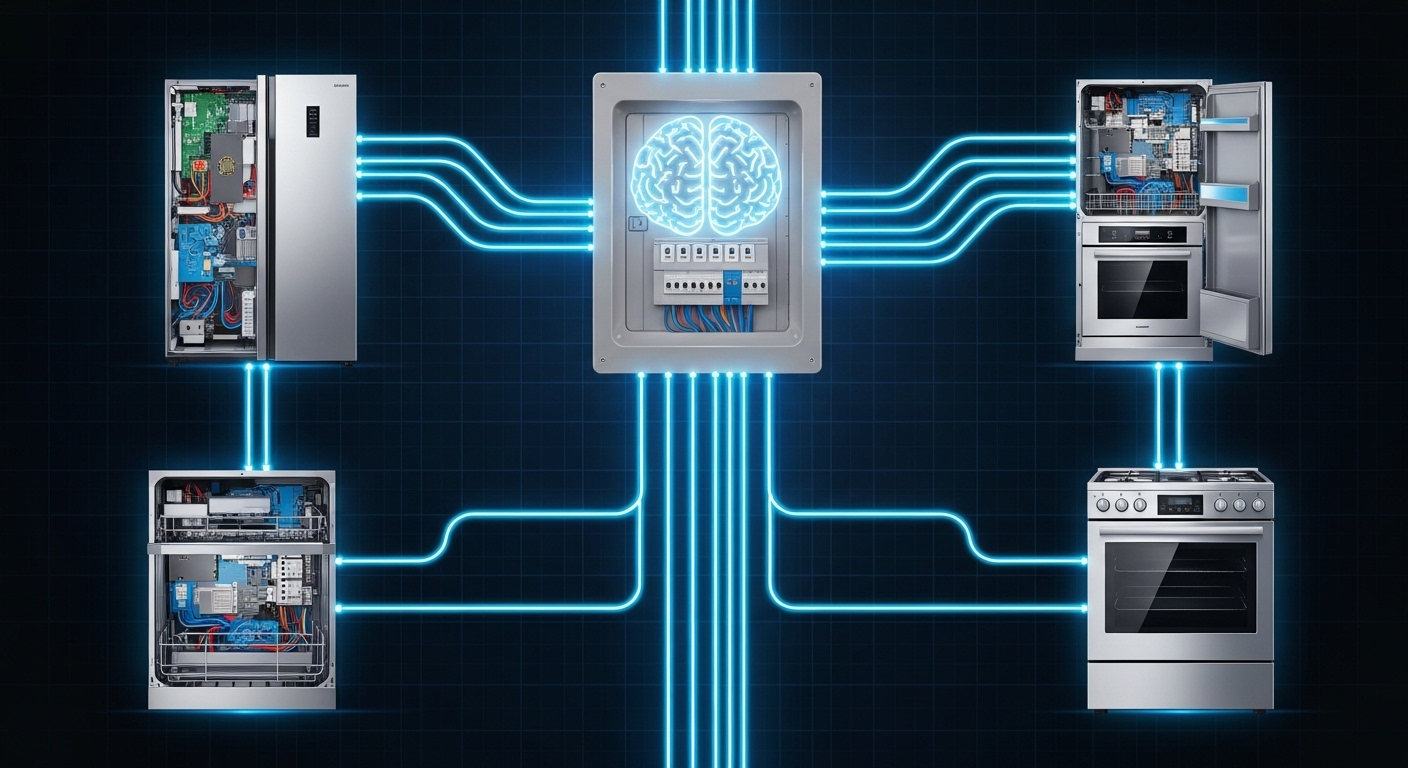 Illustration of a home's electrical system as its nervous system