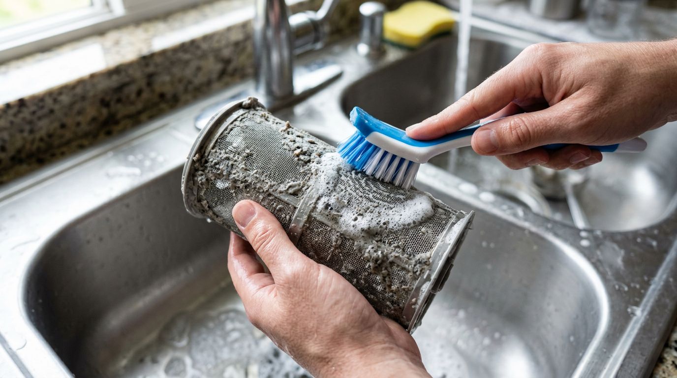 Clogged dishwasher filter cleaning tips