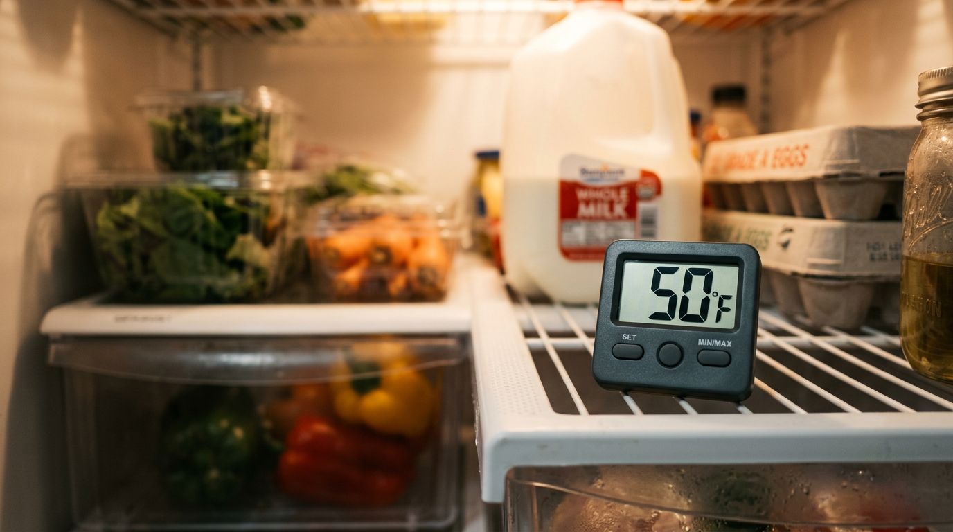 refrigerator thermometer high temperature warning